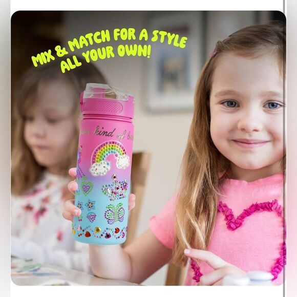 Decorate Your Own Glow-in-the-dark Water Bottle Kit for Girls NIB - Picture 2 of 14